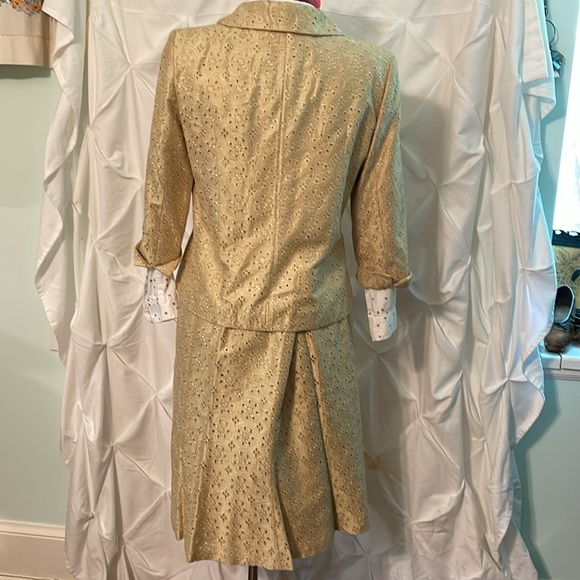 Silk Eyelet Wedding Suit by Paule Vasseur - Picture 5 of 8